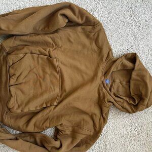 Yeezy Gap Perfect Hoodie Brown Double Layered Heavyweight Cotton - Men’s Small